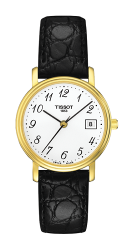 Tissot Desire Quartz 27 Yellow Gold PVD / White / Strap